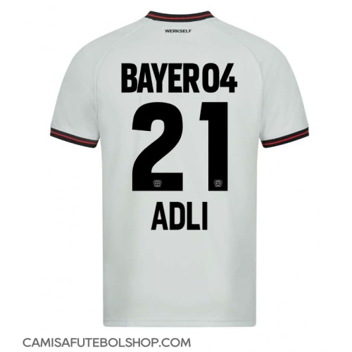 Camisa de time de futebol Bayer Leverkusen Amine Adli #21 Replicas 2º Equipamento 2023-24 Manga Curta